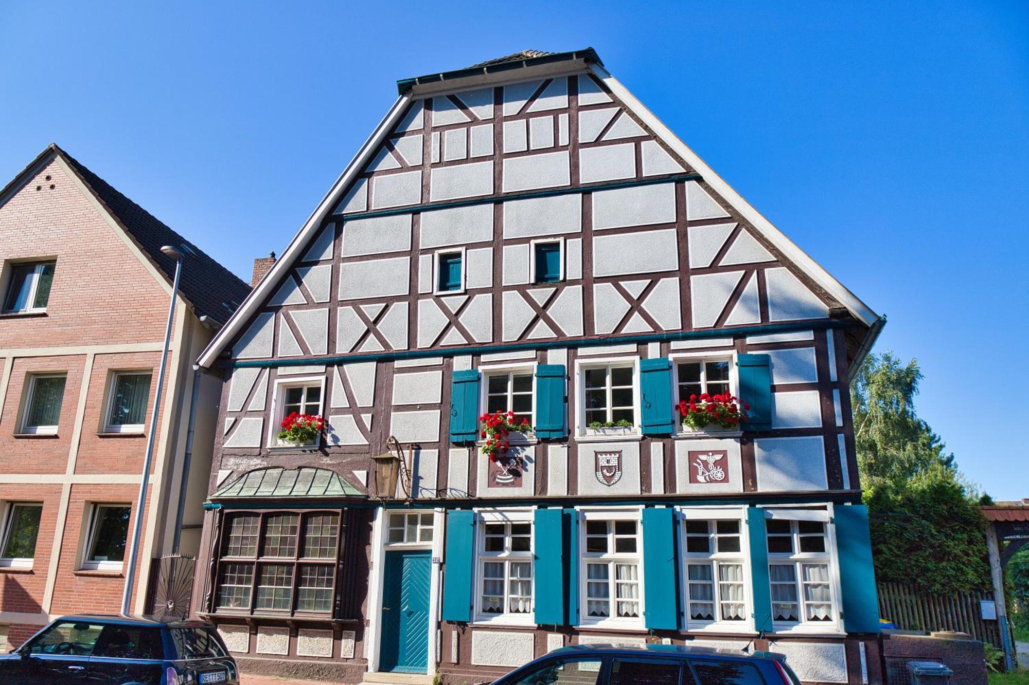 Gasthaus Benke, Fachwerkhaus In Westfalen ダッテルン エクステリア 写真
